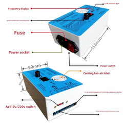 Dr Inverter Amateur - Detector de compresor de aire acondicionado de frecuencia Variable, tablero de detección de ventilador de CC de aire acondicionado, compresor de refrigerador