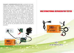 Dr Inverter Advance - 8 en 1 Detector de refrigerador inversor probador de refrigerador multifuncional prueba de válvula solenoide de pulso