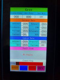 Dr Inverter Minisplit diagnosticando un aire acondicionado Gree, sin fallas detectadas